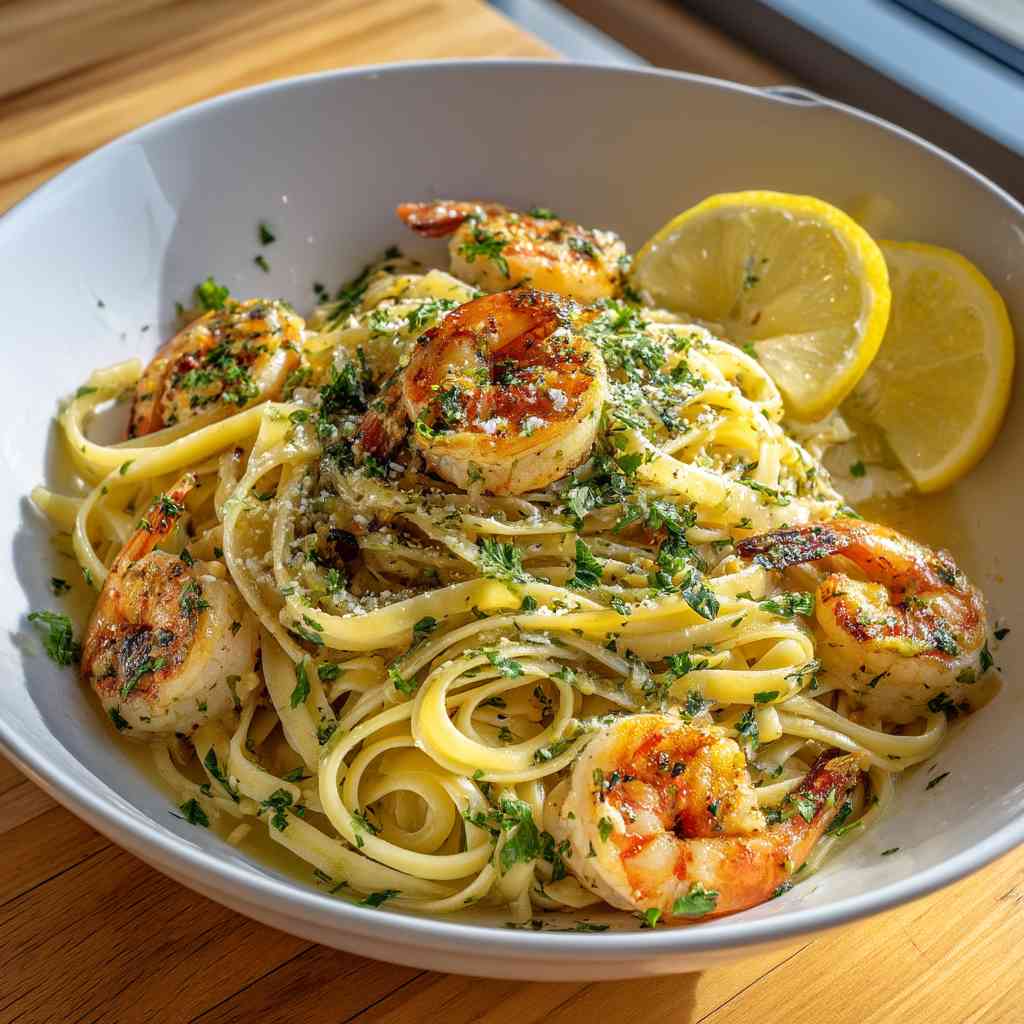 Garlic Butter Shrimp Scampi Linguine Recipe Shrimp Scampi Linguine