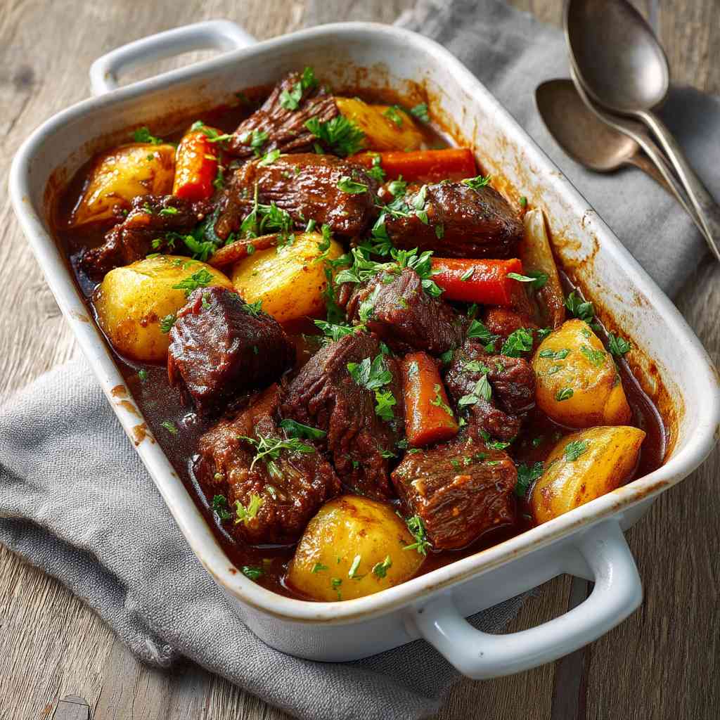 Slow Cooker Amish Beef and Potato Casserole step image 1