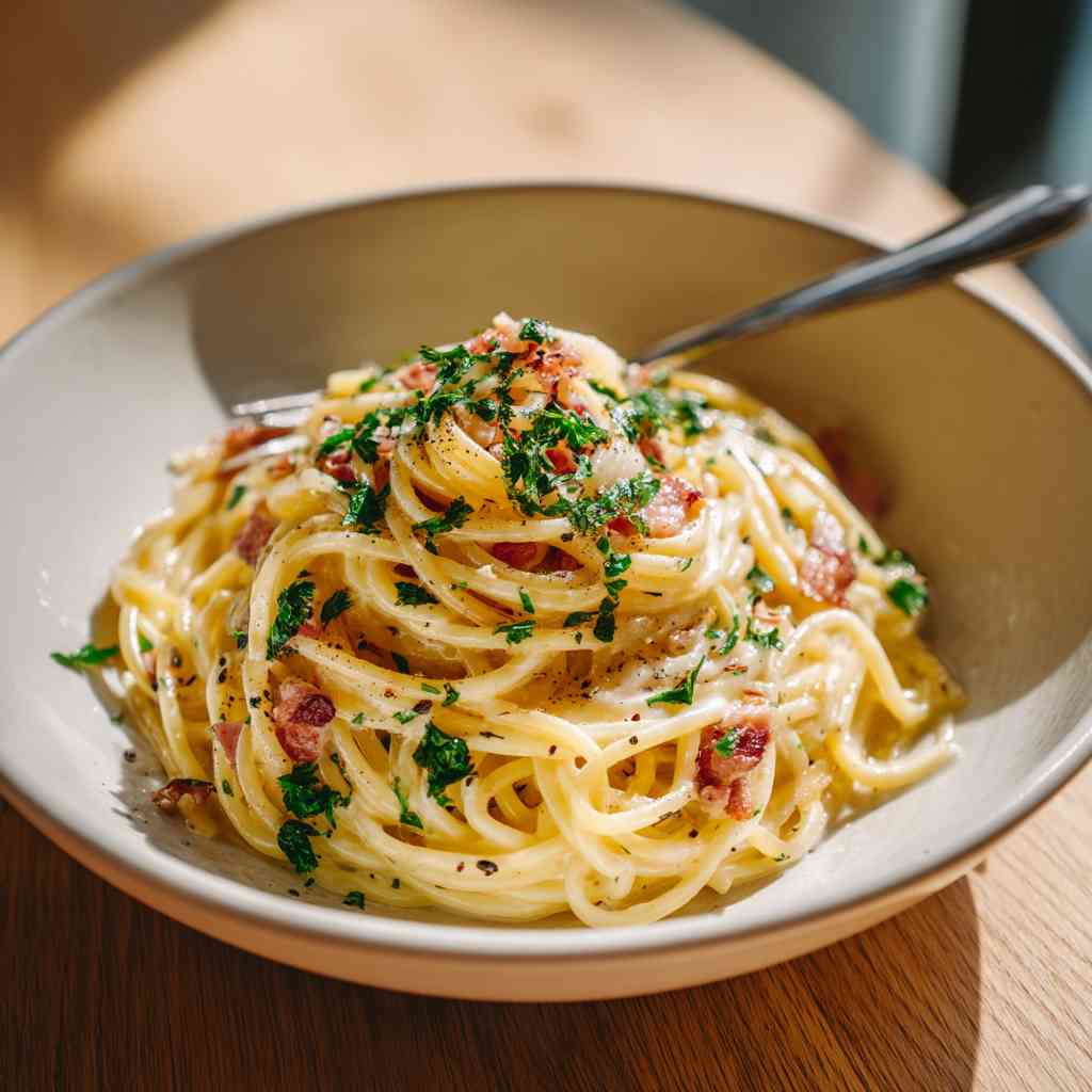 Creamy Prosciutto Carbonara Recipe Heaven Prosciutto Carbonara