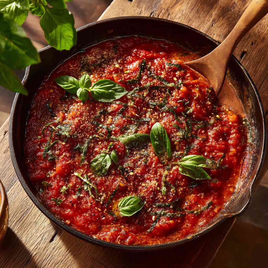 Hearty Three-Meat Spaghetti Sauce Recipe Three Meat Spaghetti