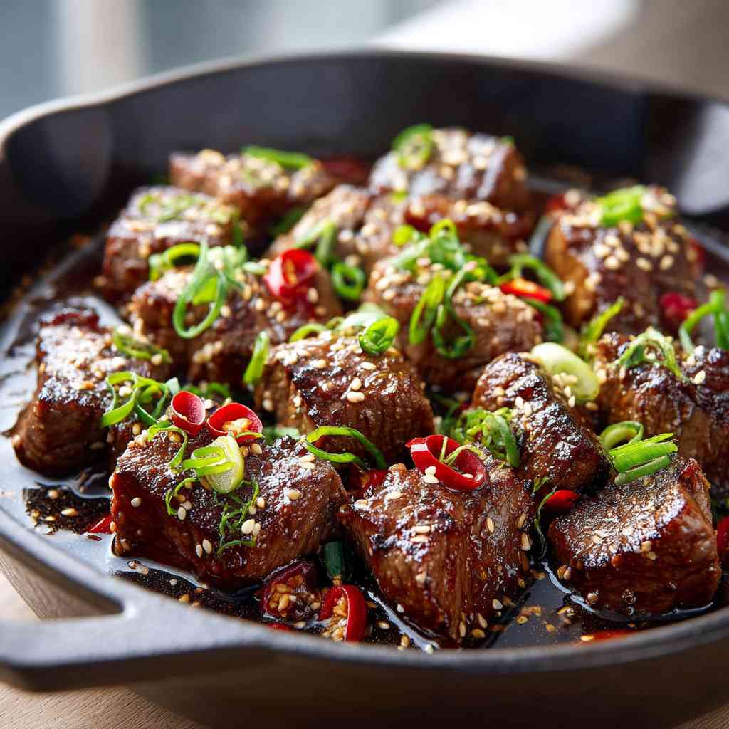 Asian-Inspired Steak Tips Recipe: Garlic Ginger Perfection Steak Tips