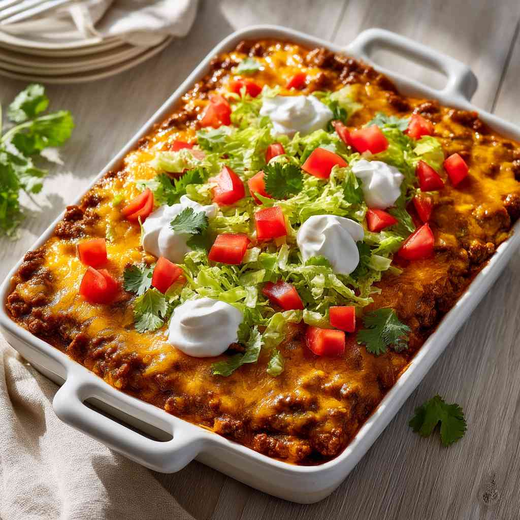 Hearty Taco Casserole Recipe for Family Dinners Taco Casserole