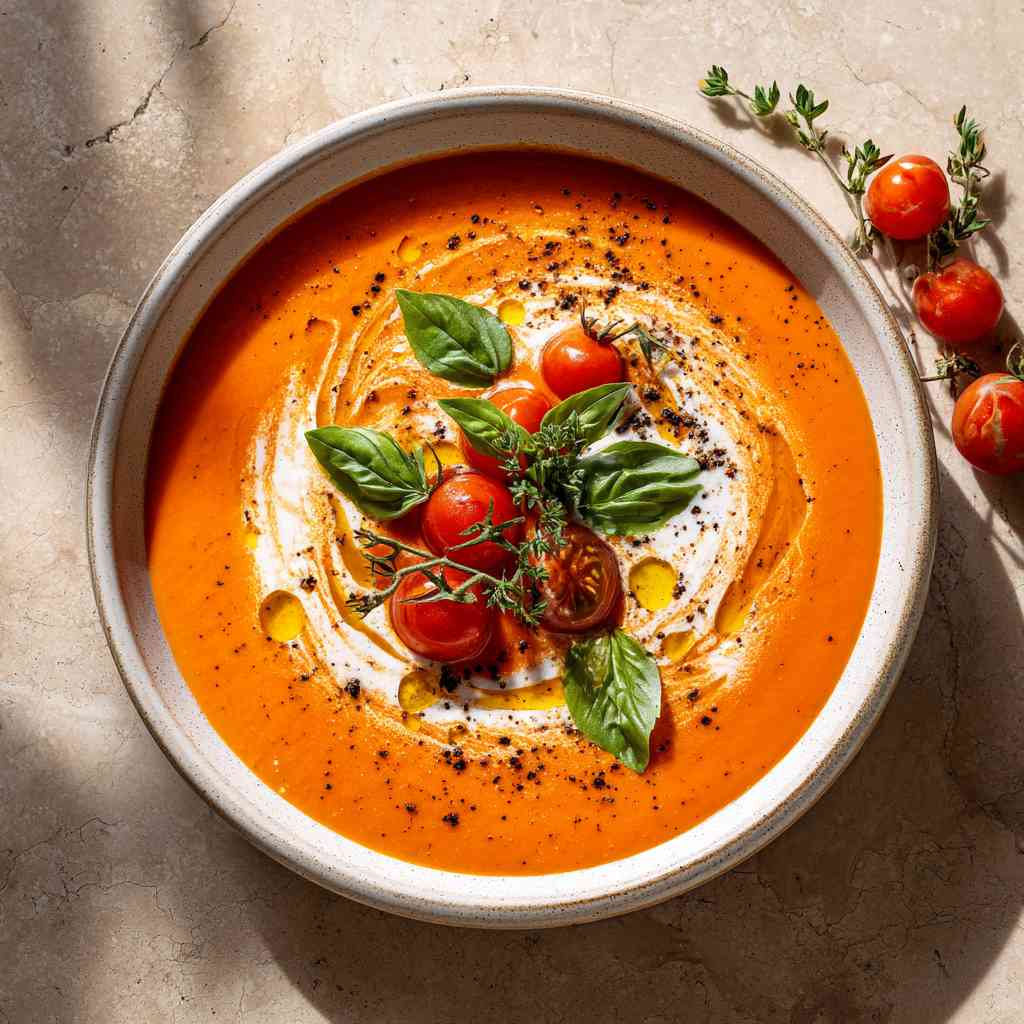 Creamy Tomato Soup Recipe: Lemon-Rosemary Comfort Creamy Tomato Soup